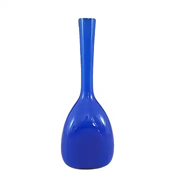 (image for) Elme Scandinavian Blue Opal Cased Glass 'Three Sided' Vase