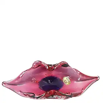 (image for) Chřibská #296/5/30 Czech Pink & Purple Glass Bowl