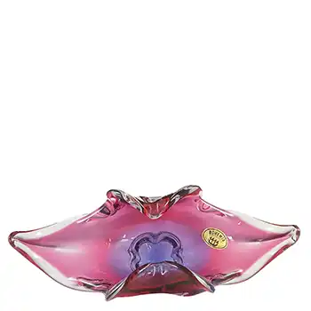 (image for) Chřibská #296/5/30 Czech Pink & Purple Glass Bowl