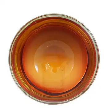 (image for) Murano Brown & Amber Sommerso Glass Circular Geode Bowl