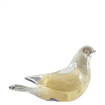 (image for) Murano Italian Vintage Gold Leaf Glass Bird Sculpture