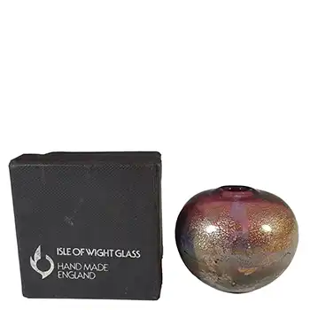 (image for) BOXED Isle of Wight Studio / Harris 'Azurene Pink' Glass Vase