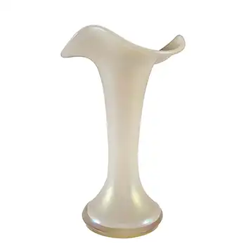 (image for) Kralik Art Nouveau Iridescent Mother-of-Pearl Glass 1900's Vase