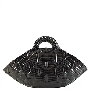 (image for) Sowerby #1157 Victorian Black Milk Glass Basket Bowl - Marked