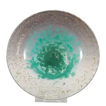 (image for) Monart UB.XI+ Green Copper Aventurine Vintage Glass Bowl - Labelled