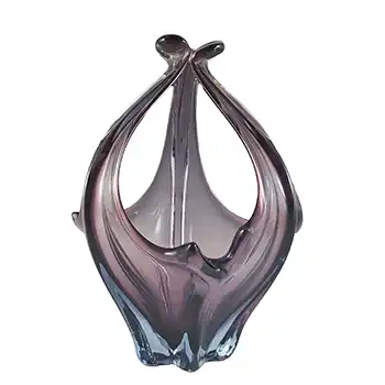 (image for) Cristallo Venezia CCC Murano Purple & Blue Sommerso Glass Bowl
