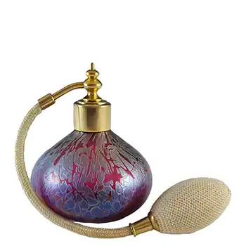 (image for) MARKED Royal Brierley Iridescent Glass 'Studio' Perfume Bottle