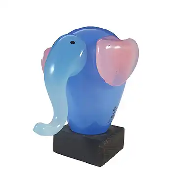 (image for) LABELLED Skruf Swedish Glass Elephant by Eva-Lena Martinsson