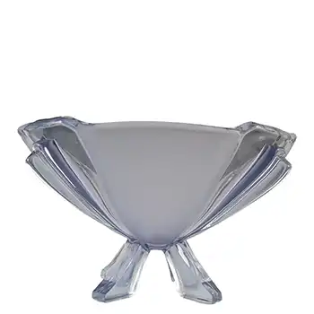 (image for) Stölzle #19283 Czech Art Deco 1930's Blue Glass Bowl