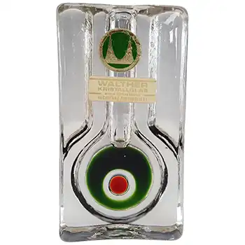 (image for) LABELLED Walther Kristallglas German Solifleur Glass Stem Vase