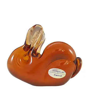(image for) Wedgwood Topaz / Amber Glass Rabbit SG422 - Marked