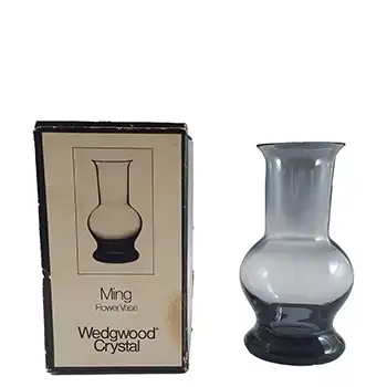 (image for) BOXED Wedgwood / Frank Thrower 'Ming' Glass Vase FJT43/2/M