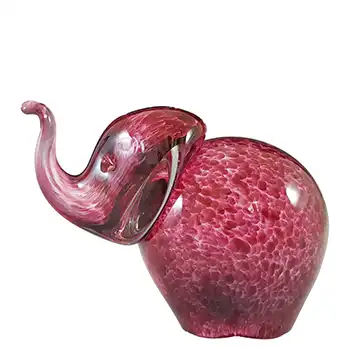(image for) MARKED Wedgwood Speckled Pink Glass Vintage Elephant RSW405