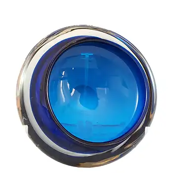 (image for) Whitefriars #9514 Cased Blue Glass Vintage Bowl / Ashtray