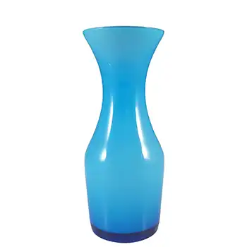 (image for) Alsterfors 1970's Scandinavian Blue Cased Glass Vase