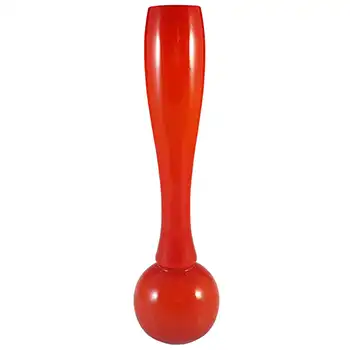 (image for) Scandinavian Style Vintage Red Opal Cased Glass Vase