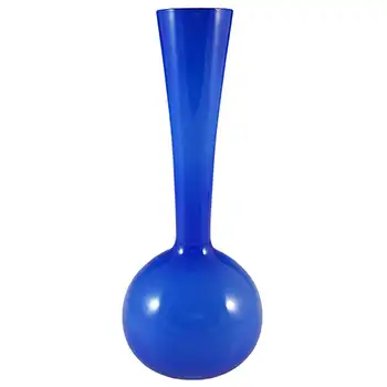 (image for) Scandinavian Style Retro Blue Opal Cased Glass Vase