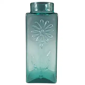 (image for) Dartington #FT59 Turquoise Glass Frank Thrower 'Daisy' Vase