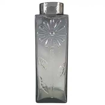 (image for) Dartington #FT59 Midnight Grey Glass Frank Thrower 'Daisy' Vase