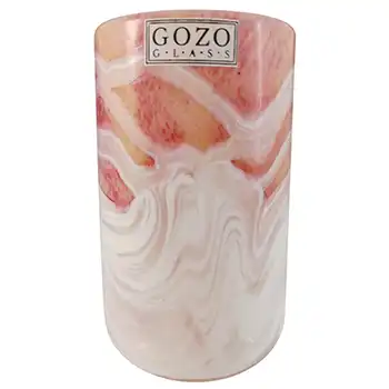 (image for) SIGNED & LABELLED Gozo Maltese Glass 'Sunshine' Vase