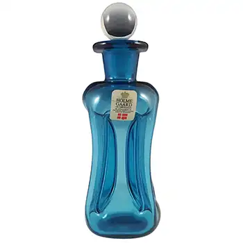 (image for) Holmegaard / Jacob Bang Blue Glass 5.25" 'Cluck Cluck' Bottle