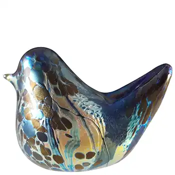 (image for) Isle of Wight Studio 'Summer Fruits' Mulberry Glass Bird