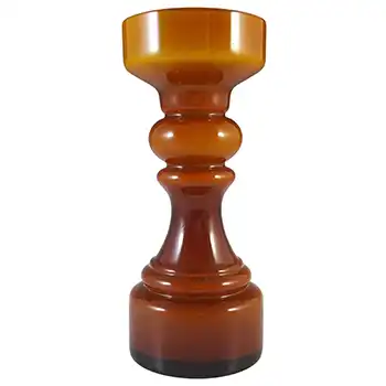 (image for) Japanese Amber Cased Hooped Glass Vase - Swedish Style