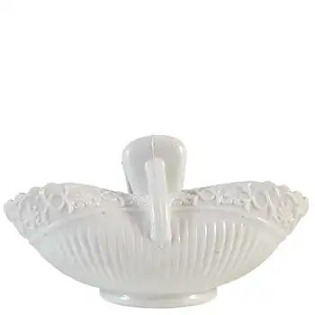 (image for) Sowerby #1403½ Victorian White Milk Glass Basket Bowl - Marked