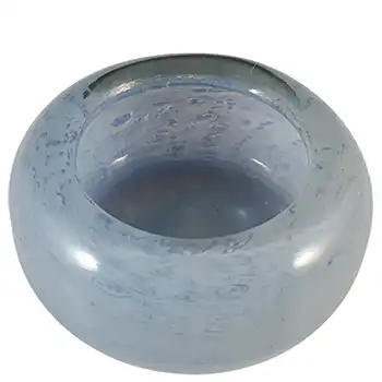 (image for) Nazeing? British Clouded Mottled Blue Bubble Glass Bowl