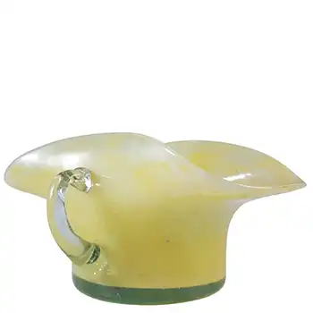(image for) Nazeing? British Clouded Mottled Yellow Bubble Glass Bowl