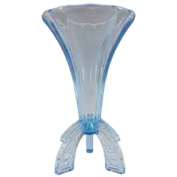 (image for) Art Deco 1930's Czech Blue Glass Vintage Rocket Vase