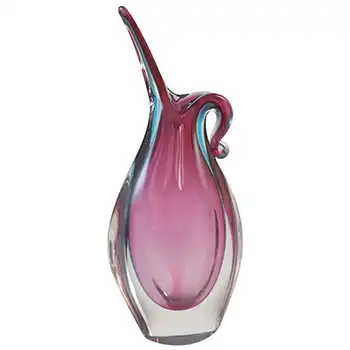 (image for) Murano Vintage 1950's Purple & Blue Sommerso Glass Vase