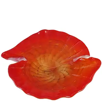 (image for) Vetro Artistico Veneziano Murano Red Glass Aventurine Bowl