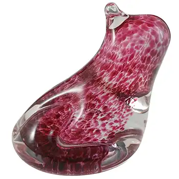 (image for) Wedgwood Speckled Pink Glass Frog RSW404 - Marked