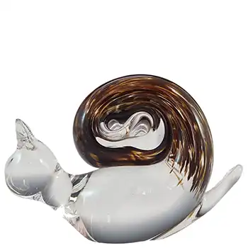 (image for) Wedgwood Speckled Brown Glass Snail RSW268 - Marked
