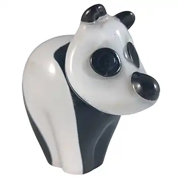 (image for) LABELLED Wedgwood Glass Panda Bear Paperweight SG421