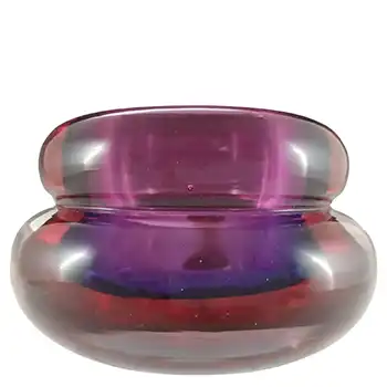 (image for) LABELLED Archimede Seguso Murano Sommerso Glass Candle Holder