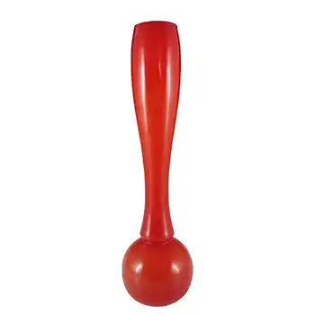 (image for) Empoli Vintage Italian Red Retro Opal Cased Glass Vase