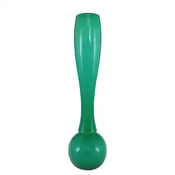 (image for) Empoli Vintage Italian Green Opal Cased Glass Vase