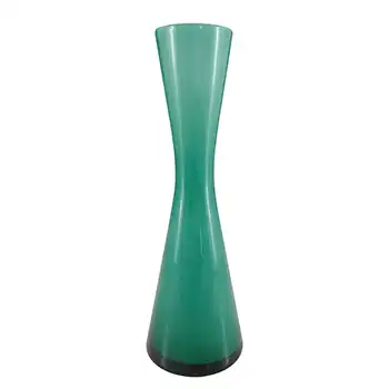 (image for) Empoli Retro Italian Turquoise Opal Cased Glass Vase