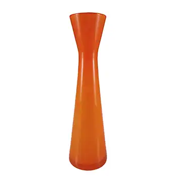 (image for) Empoli Retro Italian Orange Opal Cased Glass Vase