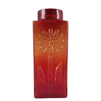 (image for) Dartington #FT59 Frank Thrower Flame Red Glass Daisy Vase