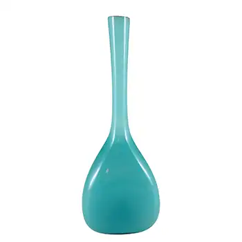 (image for) Elme Scandinavian Blue Cased Glass 'Three Sided' Vase