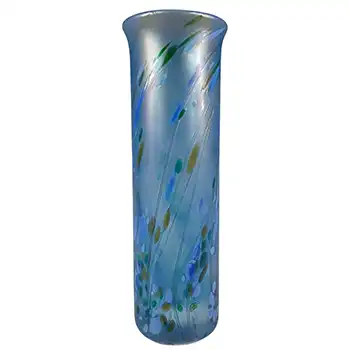 (image for) Isle of Wight Studio 'Summer Fruits' Blue Glass Cylinder Vase