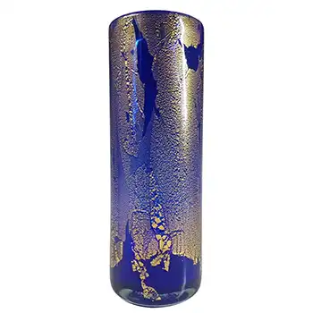 (image for) Isle of Wight Studio / Harris 'Azurene Blue' Glass Cylinder Vase
