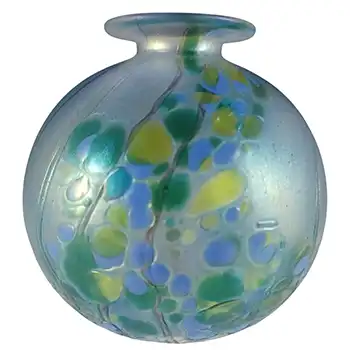 (image for) Isle of Wight Studio 'Summer Fruits' Blue Glass Globe Vase
