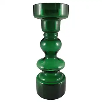 (image for) Japanese Vintage Green Hooped Art Glass Vase