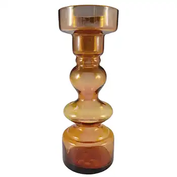 (image for) Japanese Amber Hooped Glass Vase - Swedish Style