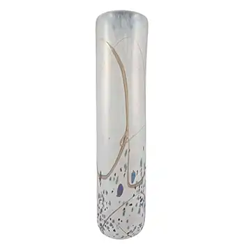 (image for) SIGNED Mtarfa Purple & White Iridescent Glass Vase