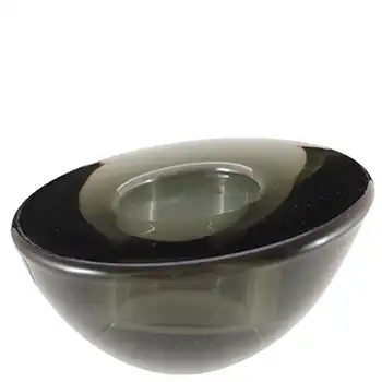 (image for) Orrefors Smoky Glass "Delight" Candle Votive by Lena Bergstrom